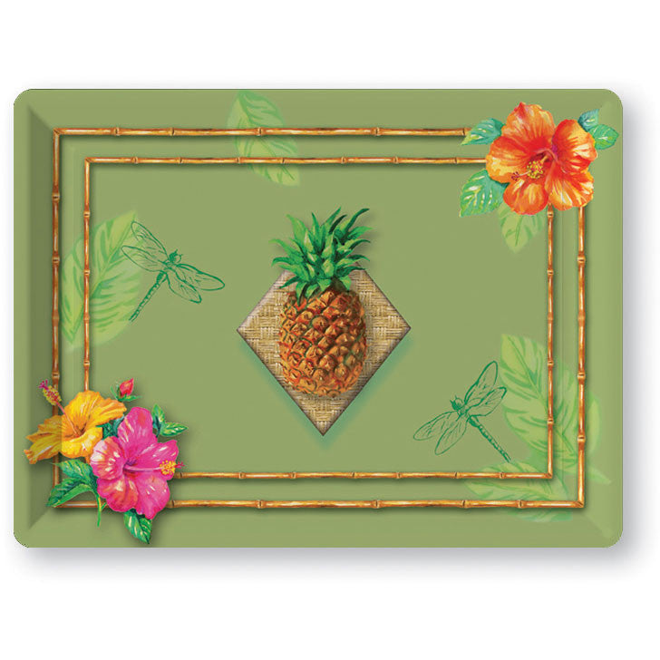 Plastic Tray 14" X 10" Tahiti Tropics