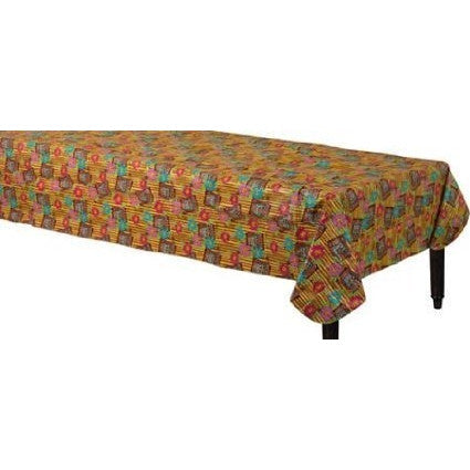Tiki Flannel-Back Fabric Tablecover