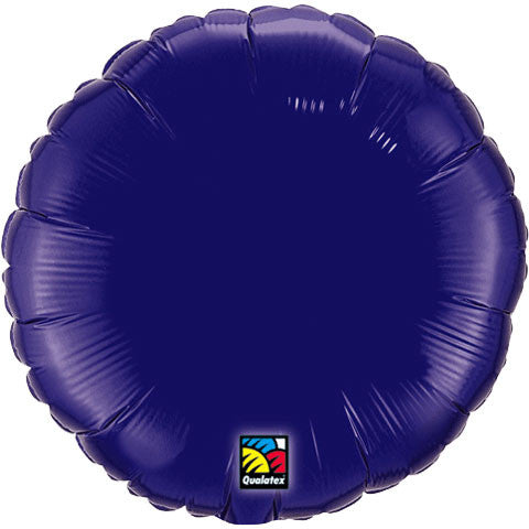 18" Purple Round Foil Balloon