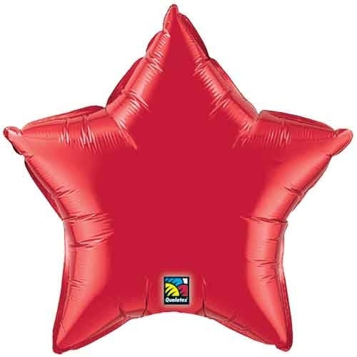 Mini Ruby Red Star Foil Balloon