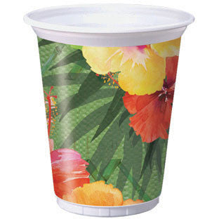 Exotic Floral 16oz Plastic Cups