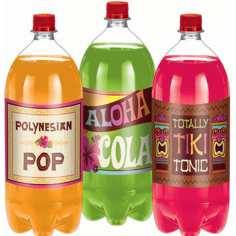 Tiki 2 Liter Bottle Labels