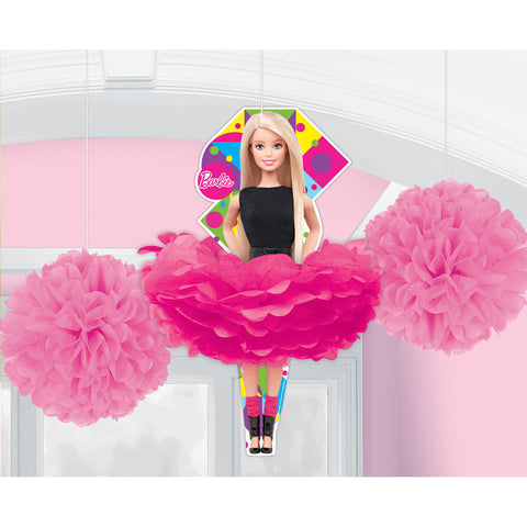 Barbie Sparkle Fluffy Decorations (3ct)