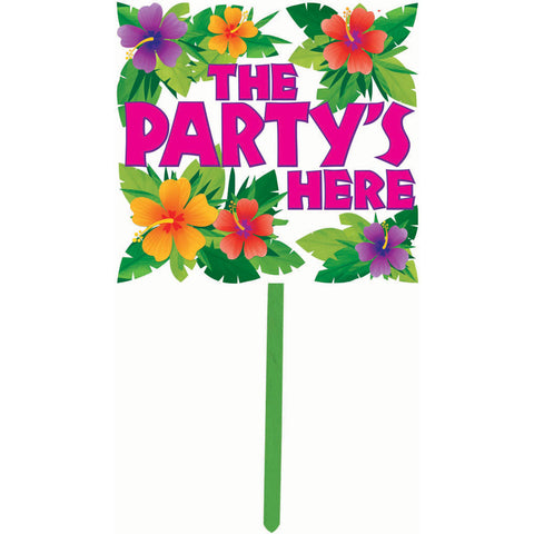 Luau Lawn Sign Marker