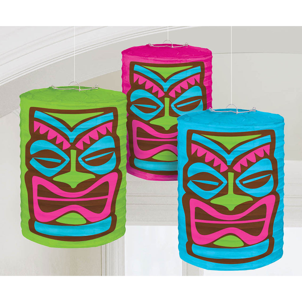 Tiki Shaped Paper Lanterns
