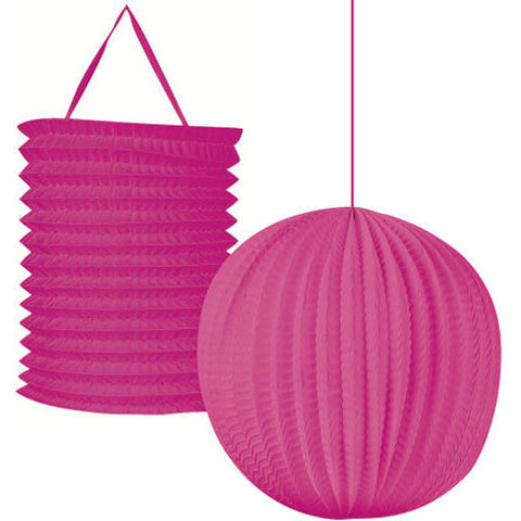 Magenta Paper Lanterns