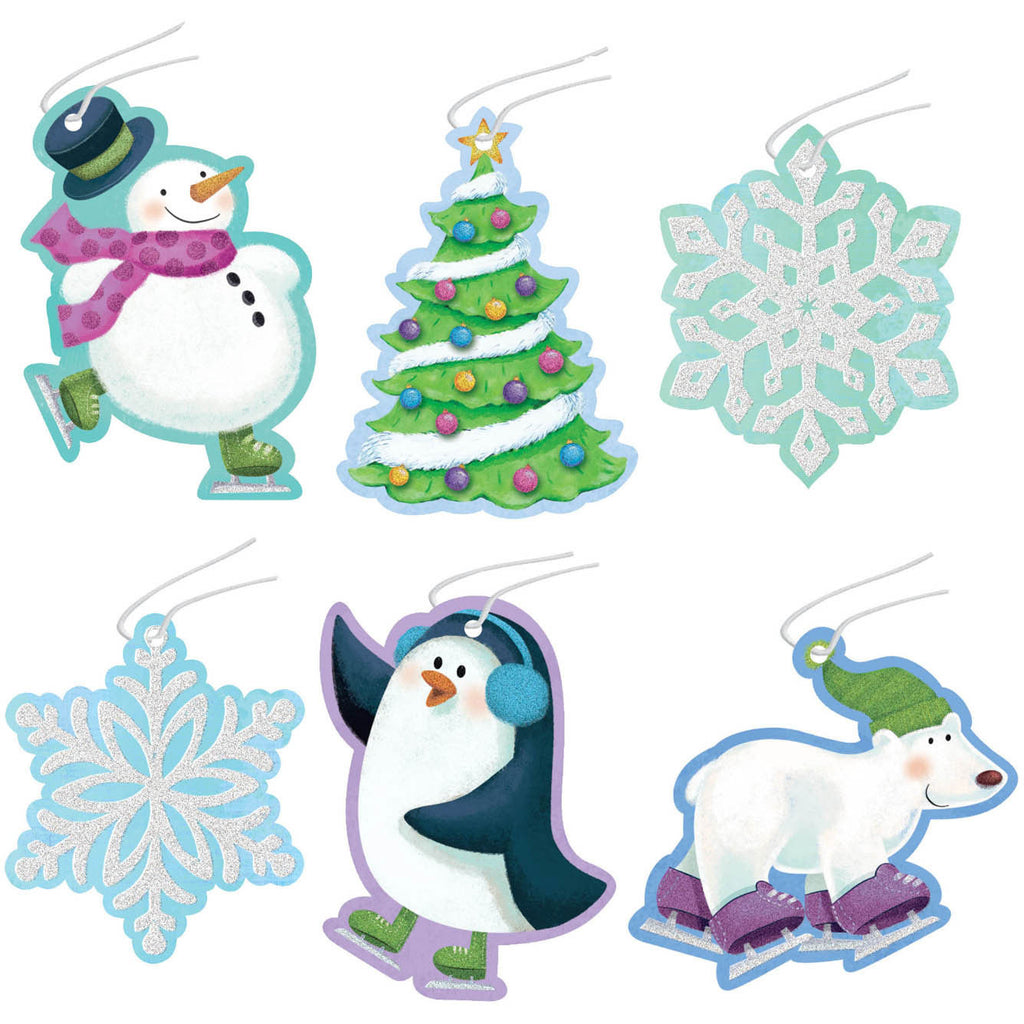 Frosty Tape On Gift Tags