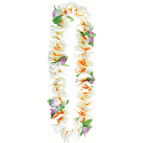 White Soft Petals Lei