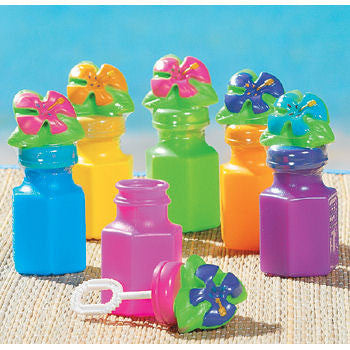 Plastic Hibiscus Bubble Bottle (1 ct)