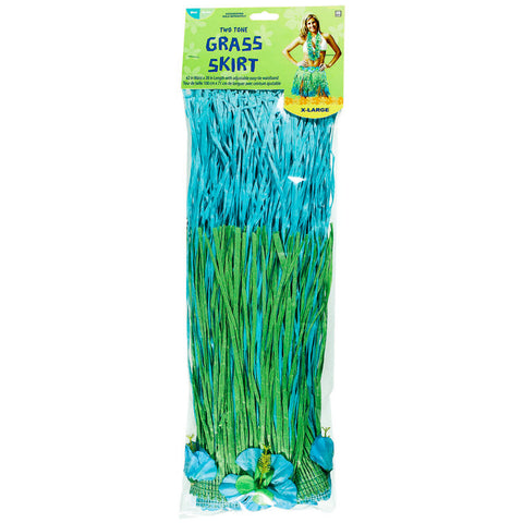 Adult Blue/Green Grass Skirt