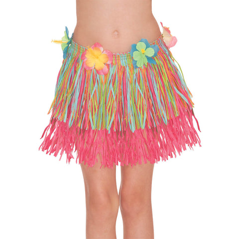 Child Rainbow Hula Skirt