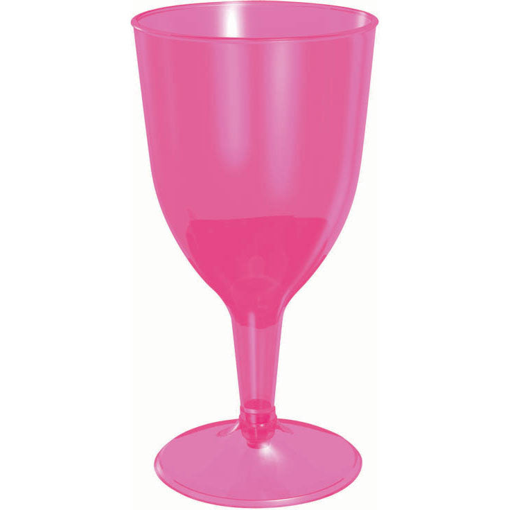 Wine Glasses 8 oz.- Pink