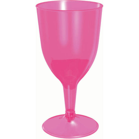 Wine Glasses 8 oz.- Pink