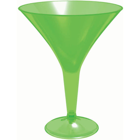 Martini Glasses 8 oz. - Green