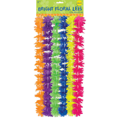 Neon Rainbow Leis (6ct)