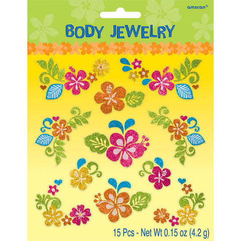 Summer Hibiscus Face Decals