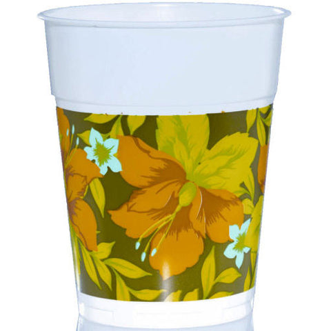 Tiki Blossom Plastic Cup