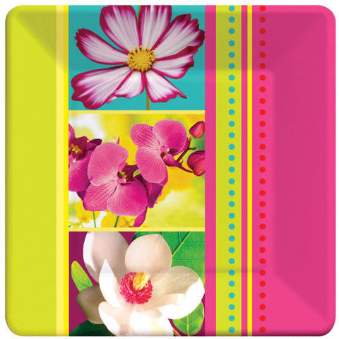 Island Flowers Banquet Plates