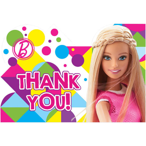 Barbie Sparkle Thank You Notes (8ct)