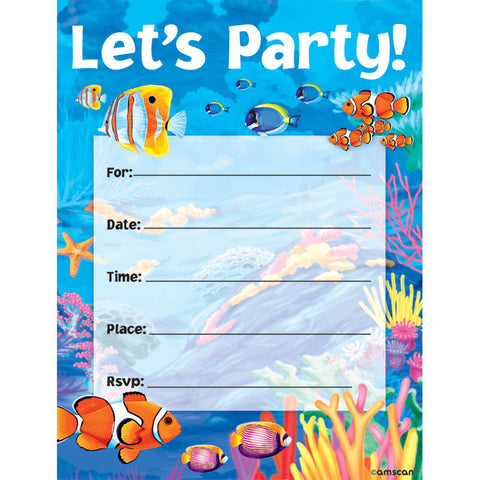 Tropical Summer Postcard Invitations
