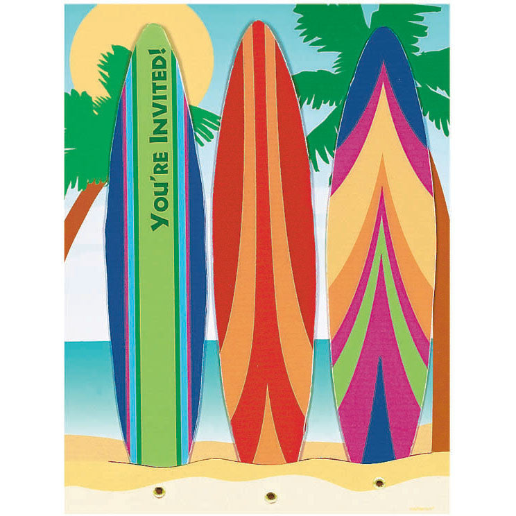 Jumbo Catch a Wave Invitations