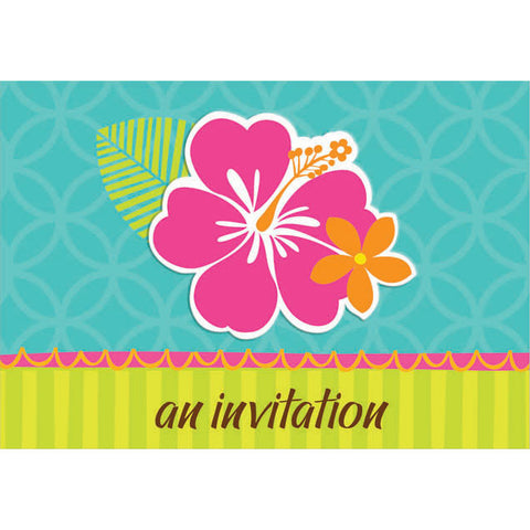Hibiscus Splash Invitations