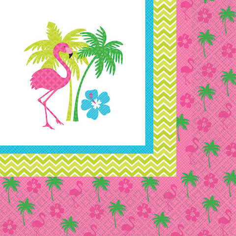 Flamingo Fun Beverage Napkins (16ct)