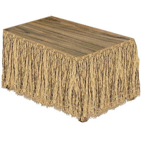 Natural Raffia Table Skirt