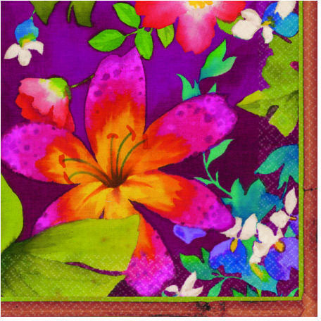 Jungle Floral Beverage Napkins (16ct)