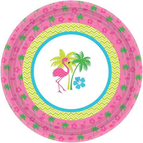 Flamingo Fun Dessert Plates (8ct)