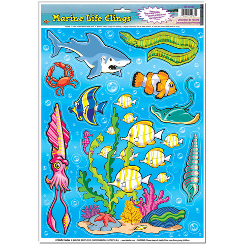 Marine Life Window Clings
