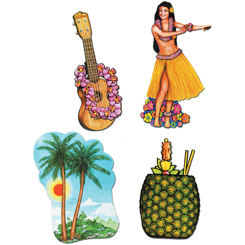 Luau Cutouts - 20" (4 ct)