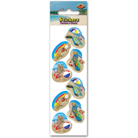 Summer Beach Party Stickers