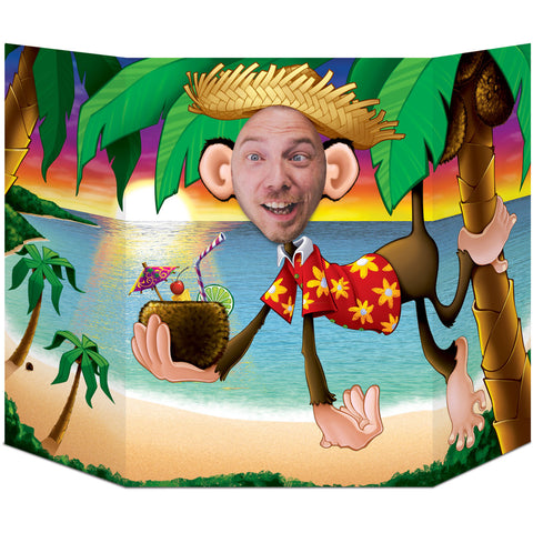 Luau Monkey Photo Prop