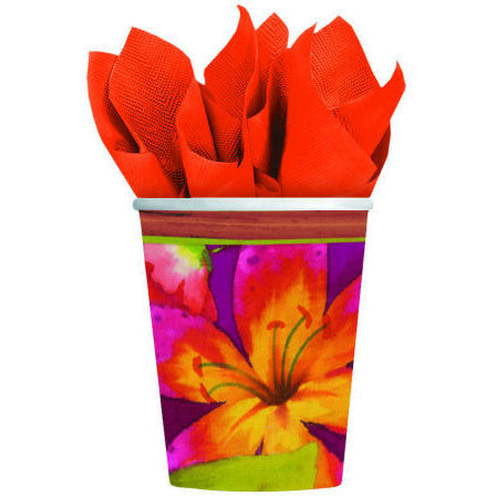 Jungle Floral 9oz Paper Cups (8ct)