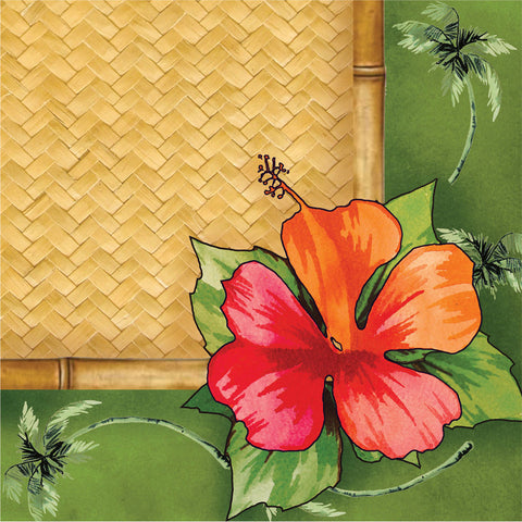 Bamboo Weave Beverage Napkins