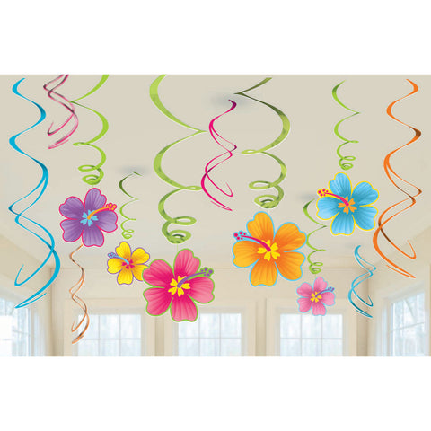 Luau Hanging Swirls Value Pack