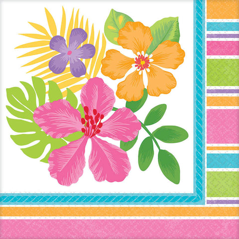Sophisticated Hibiscus Luncheon Napkins (36ct)