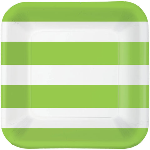 Kiwi Cabana Stripe Dinner Plates (40ct)