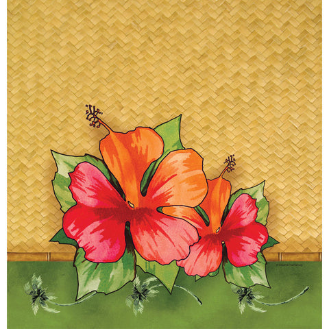 Bamboo Weave Plastic Tablecover