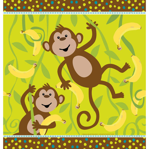 Monkeyin' Around Plastic Tablecover