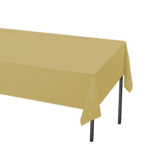 Gold Rectangle Plastic Tablecover