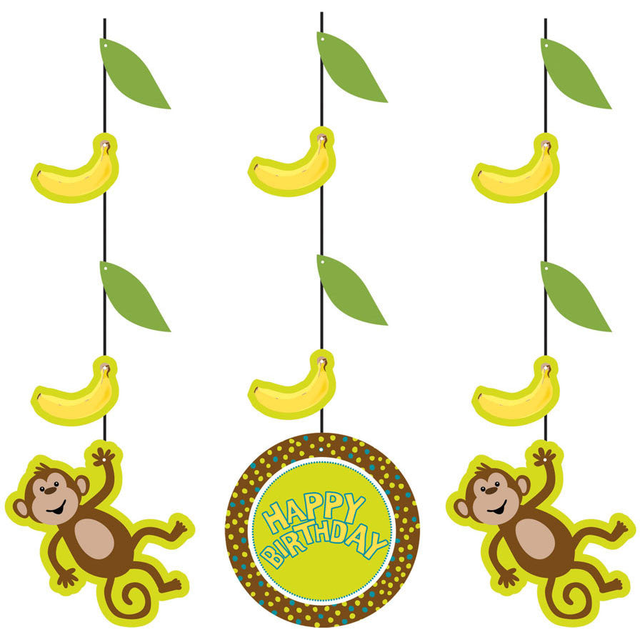Monkeyin' Around Hanging Cutouts