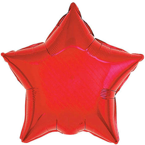 20" Ruby Star Foil Balloon