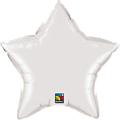 20" White Star Foil Balloon