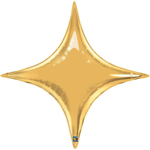 36" Gold Starpoint Foil Balloon