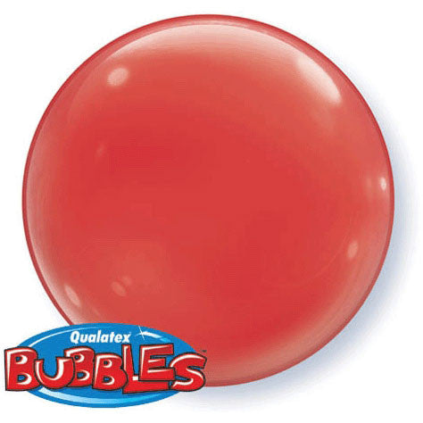 15" Red Bubble Balloon (4 ct)