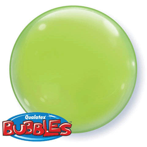 15" Lime Green Bubble Balloon (4 ct)