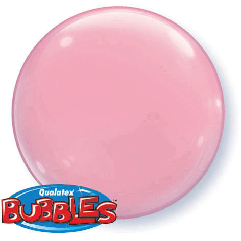 15" Pink Bubble Balloon (4 ct)