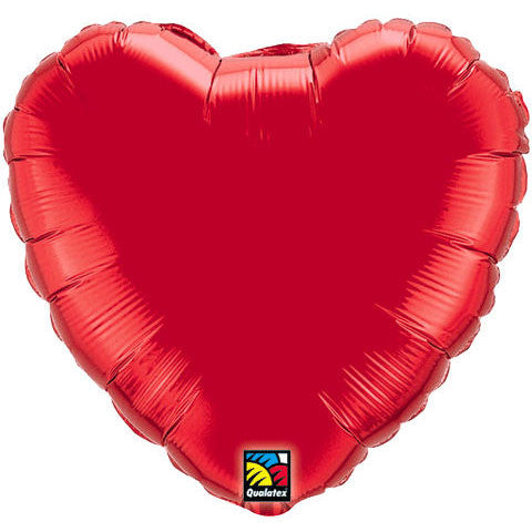 18" Red Heart Foil Balloon